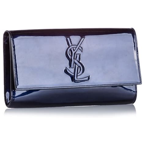 ysl pochette belle de jour|Pochette en cuir verni Belle de Jour .